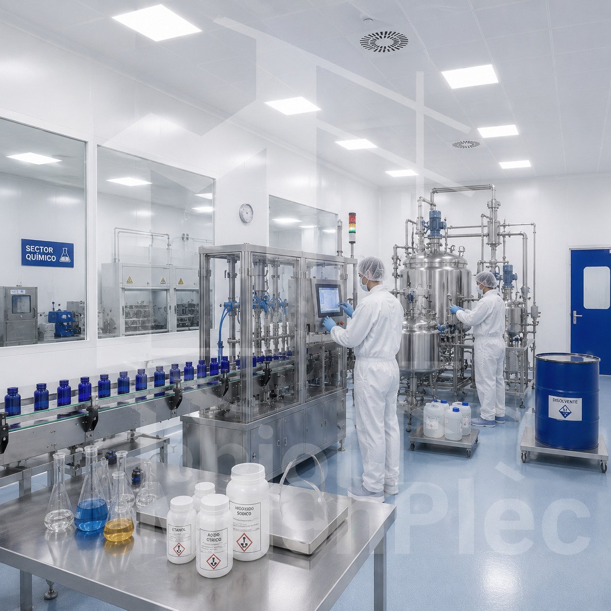 Sala blanca sector farmacéutico