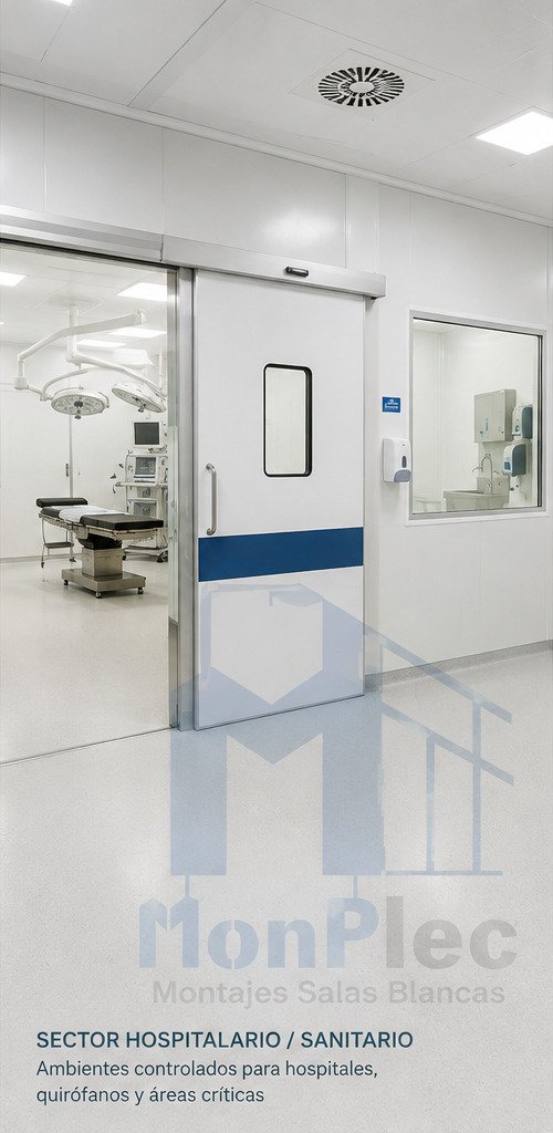 Sala blanca sector hospitalario