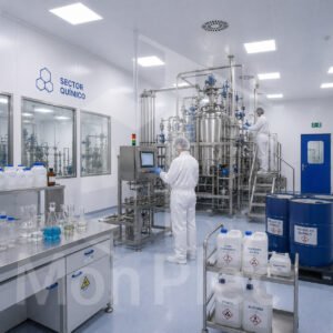 sala blanca en planta quimica